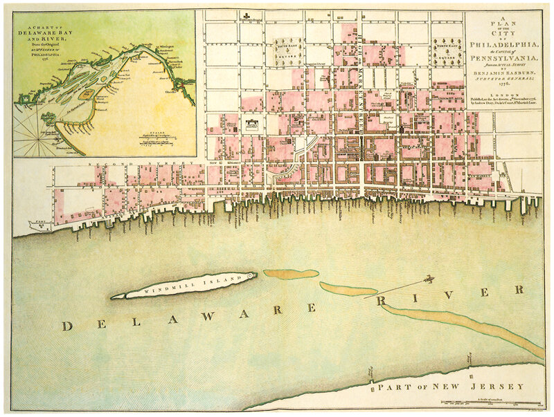 Historic map of Philadelphia