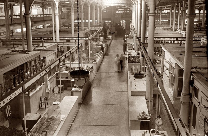 Historic market interior