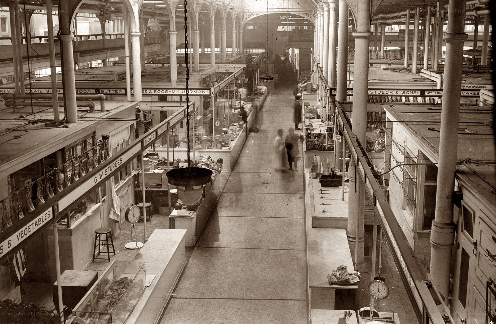Historic market interior