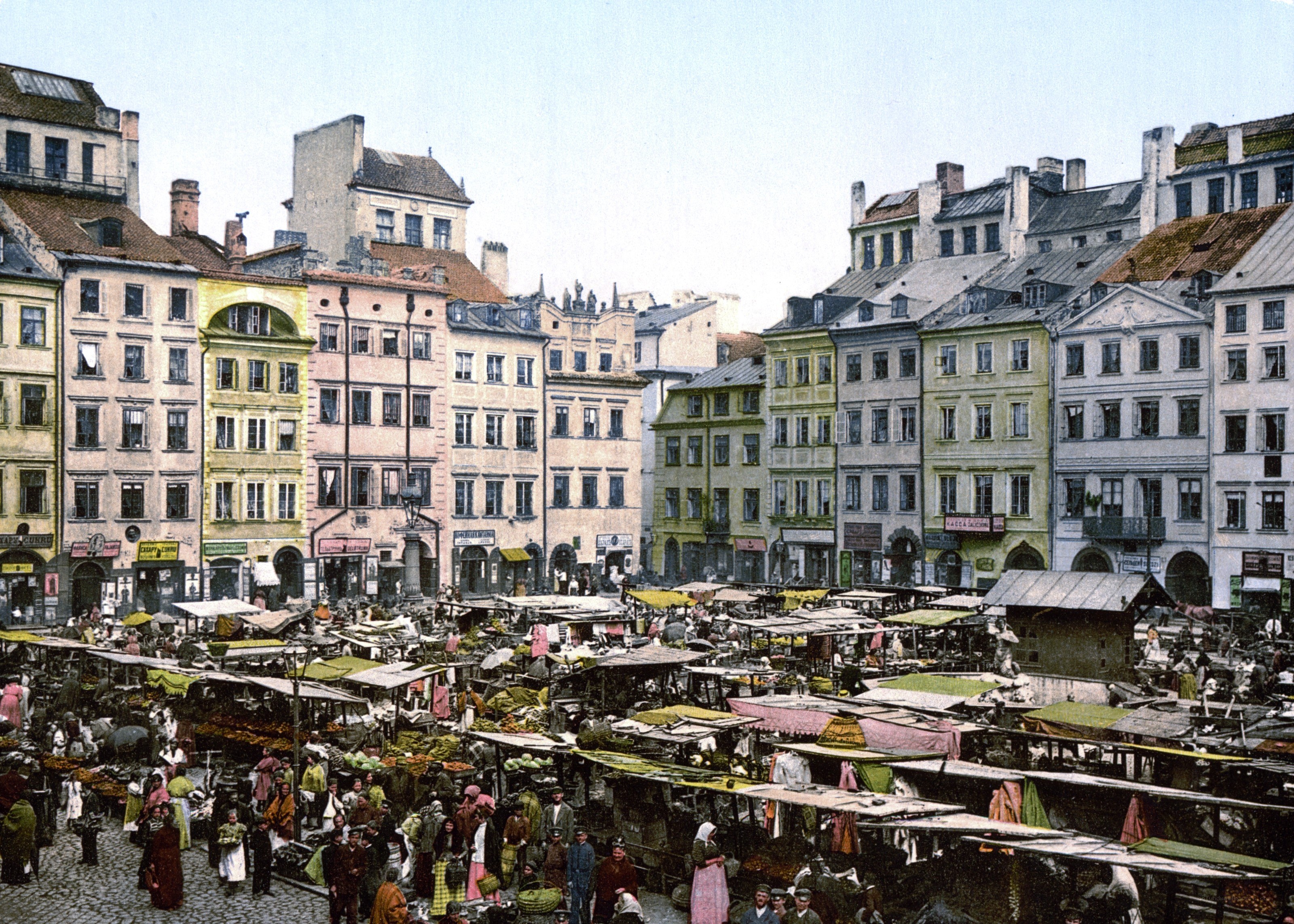 Historic market square in Warsaw