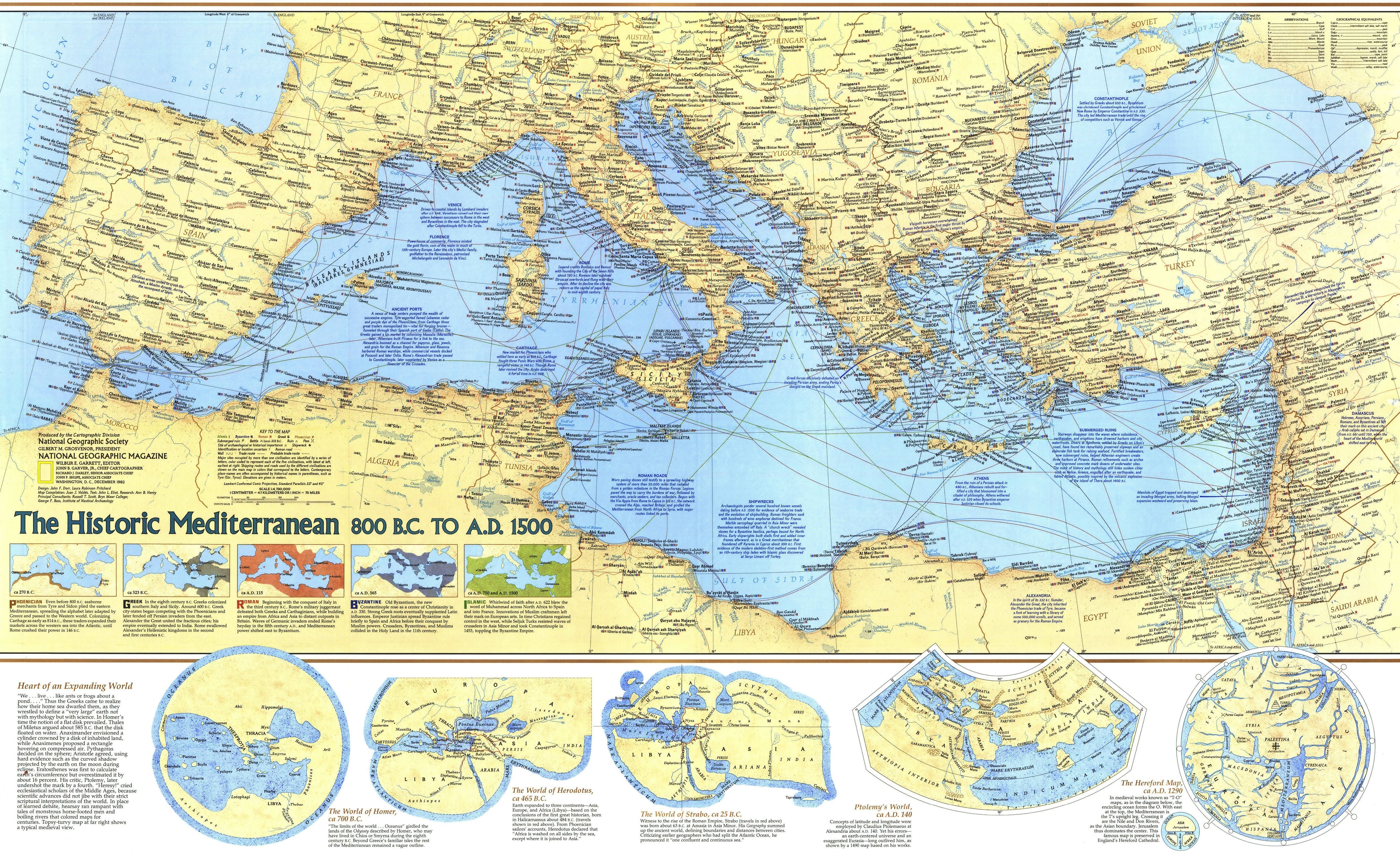 Historic Mediterranean Map