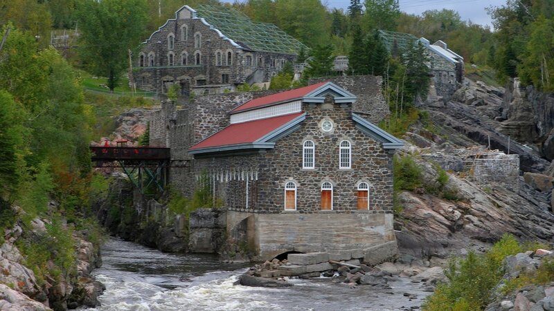 historic mill by a river