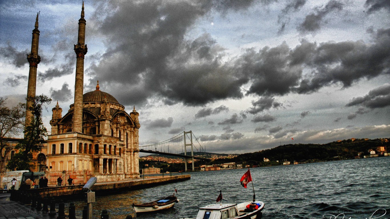 Historic mosque by the water