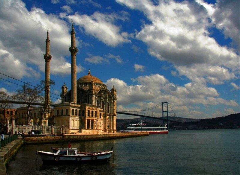 Historic mosque by the water