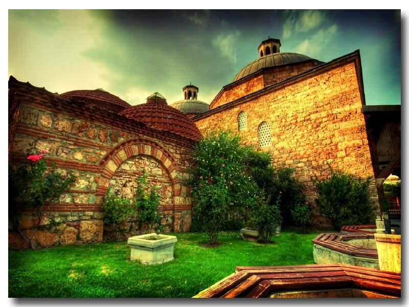 Historic mosque courtyard