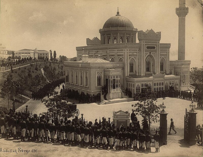 Historic mosque gathering