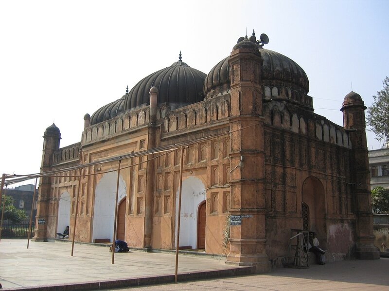 historic mosque with domes