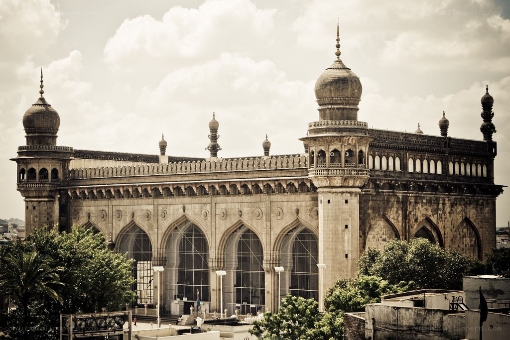 historic mosque with domes