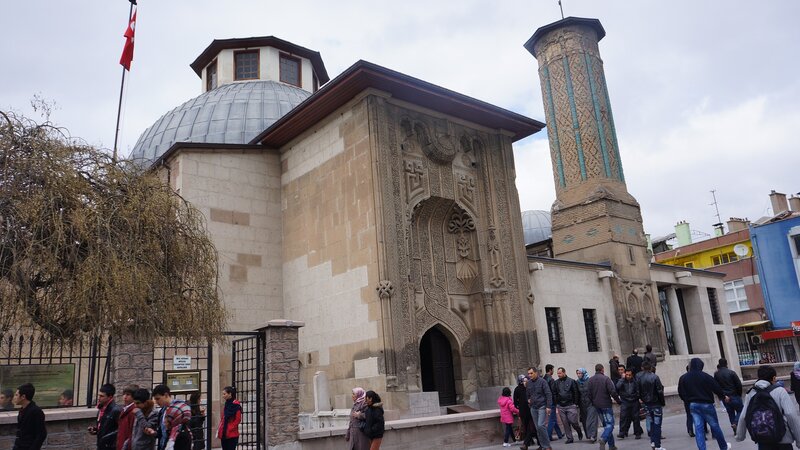Historic mosque with minaret