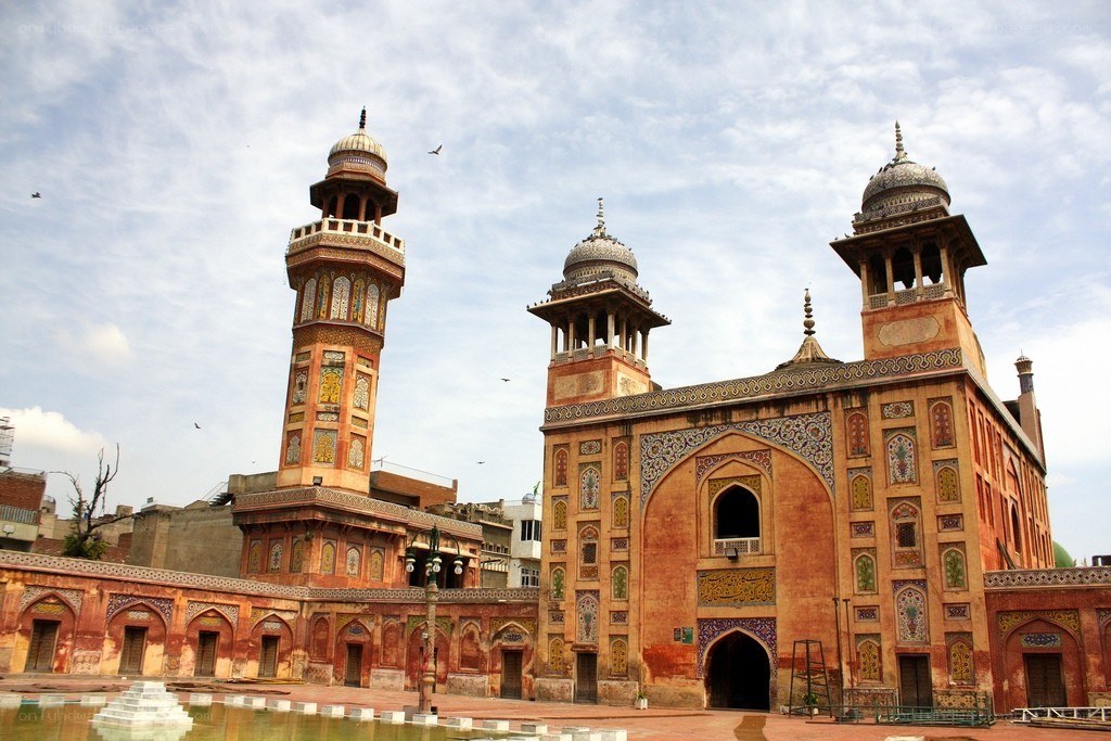 historic mosque with minarets