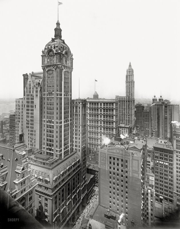 Historic New York City skyline