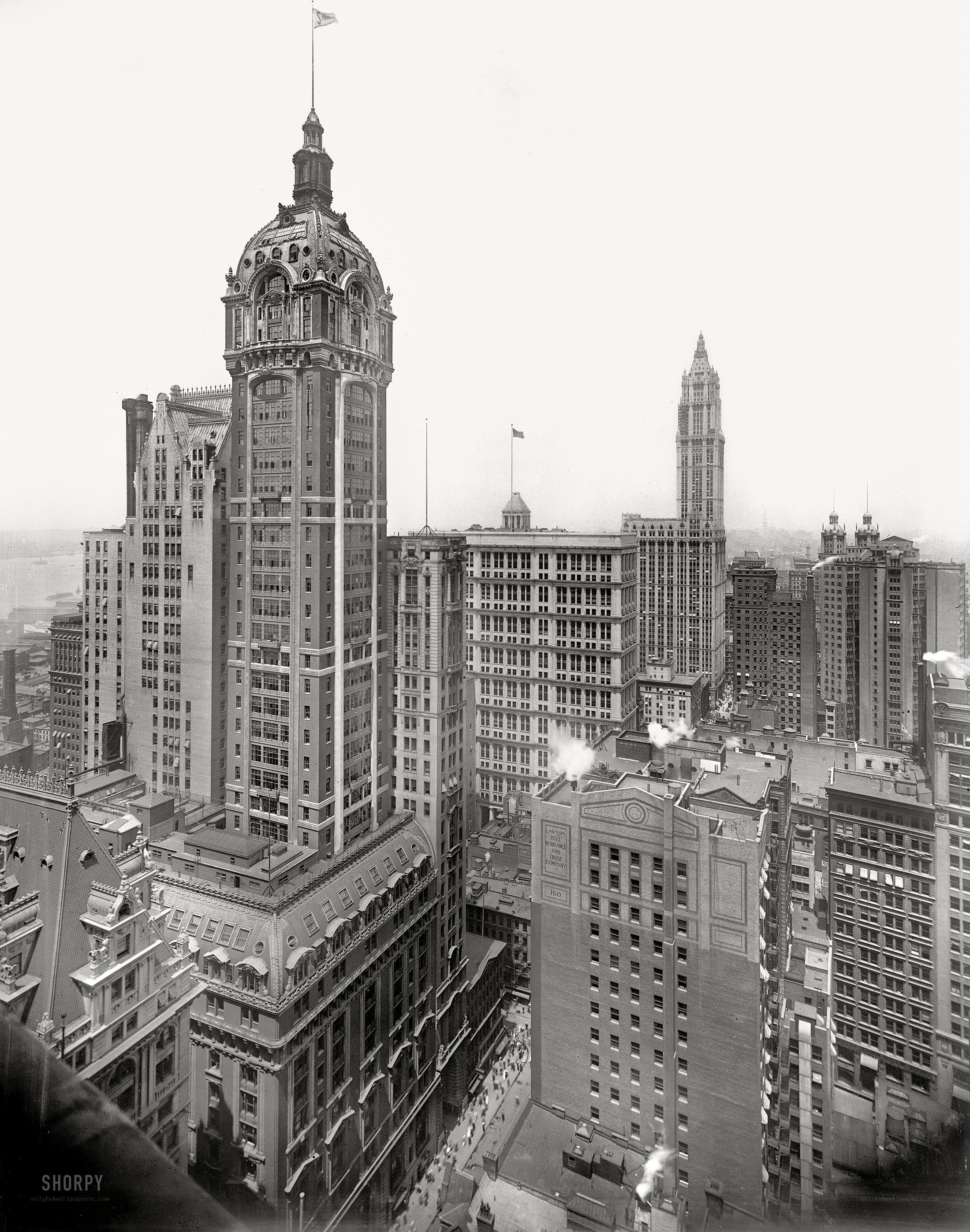 Historic New York City skyline