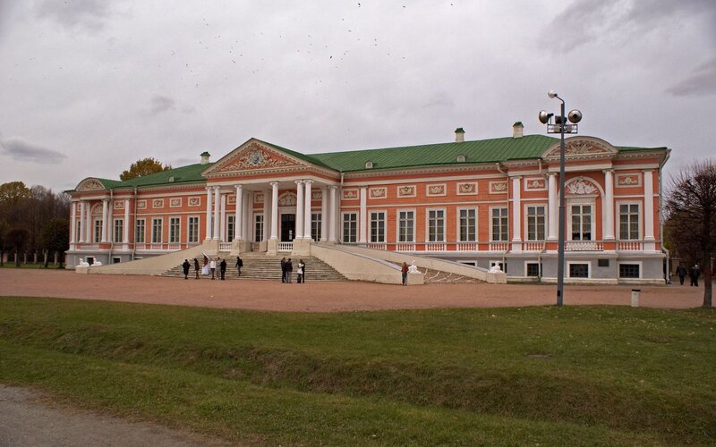 Historic palace with green roof