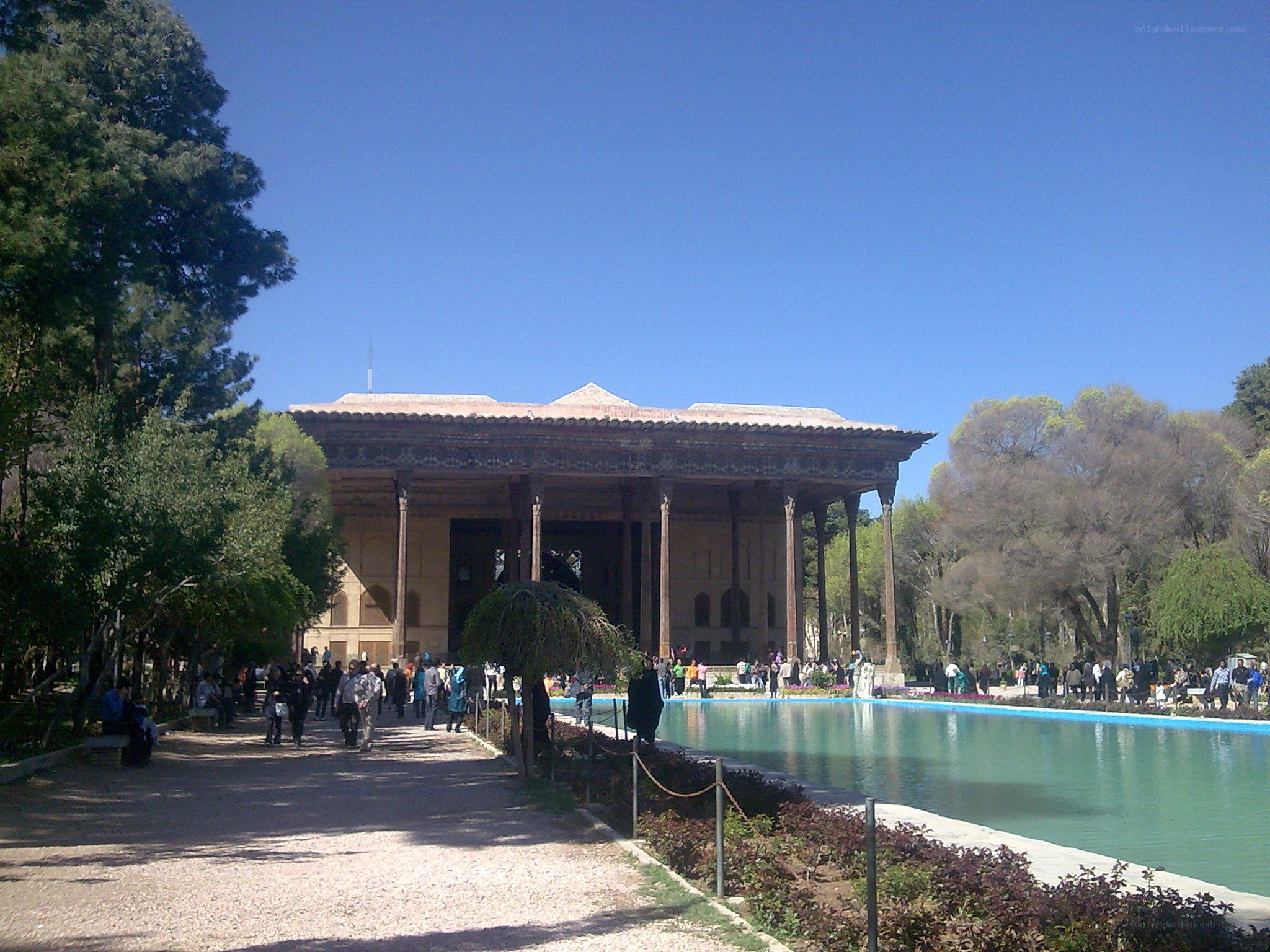 Historic pavilion in a garden
