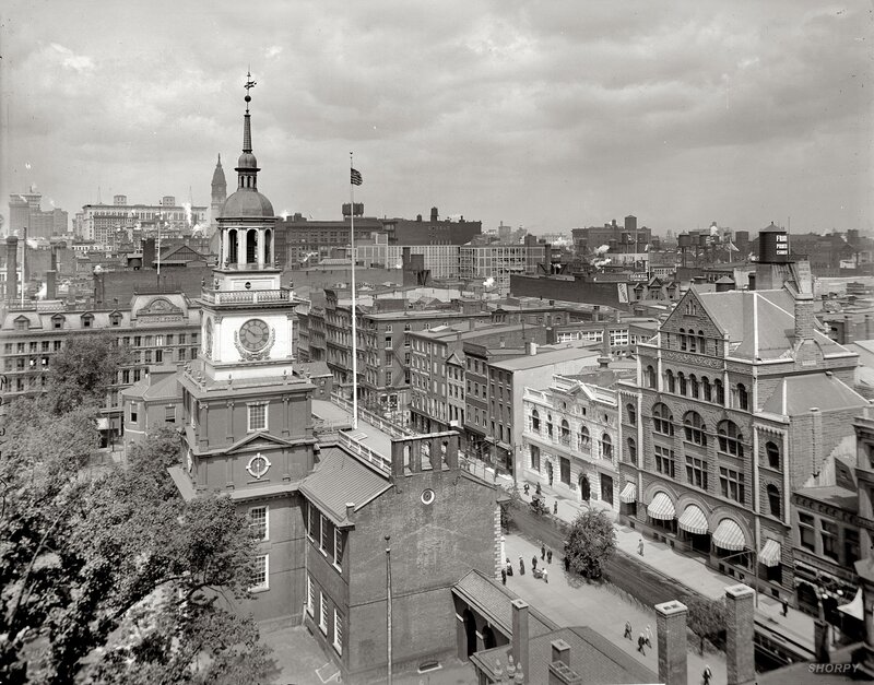 Historic Philadelphia skyline