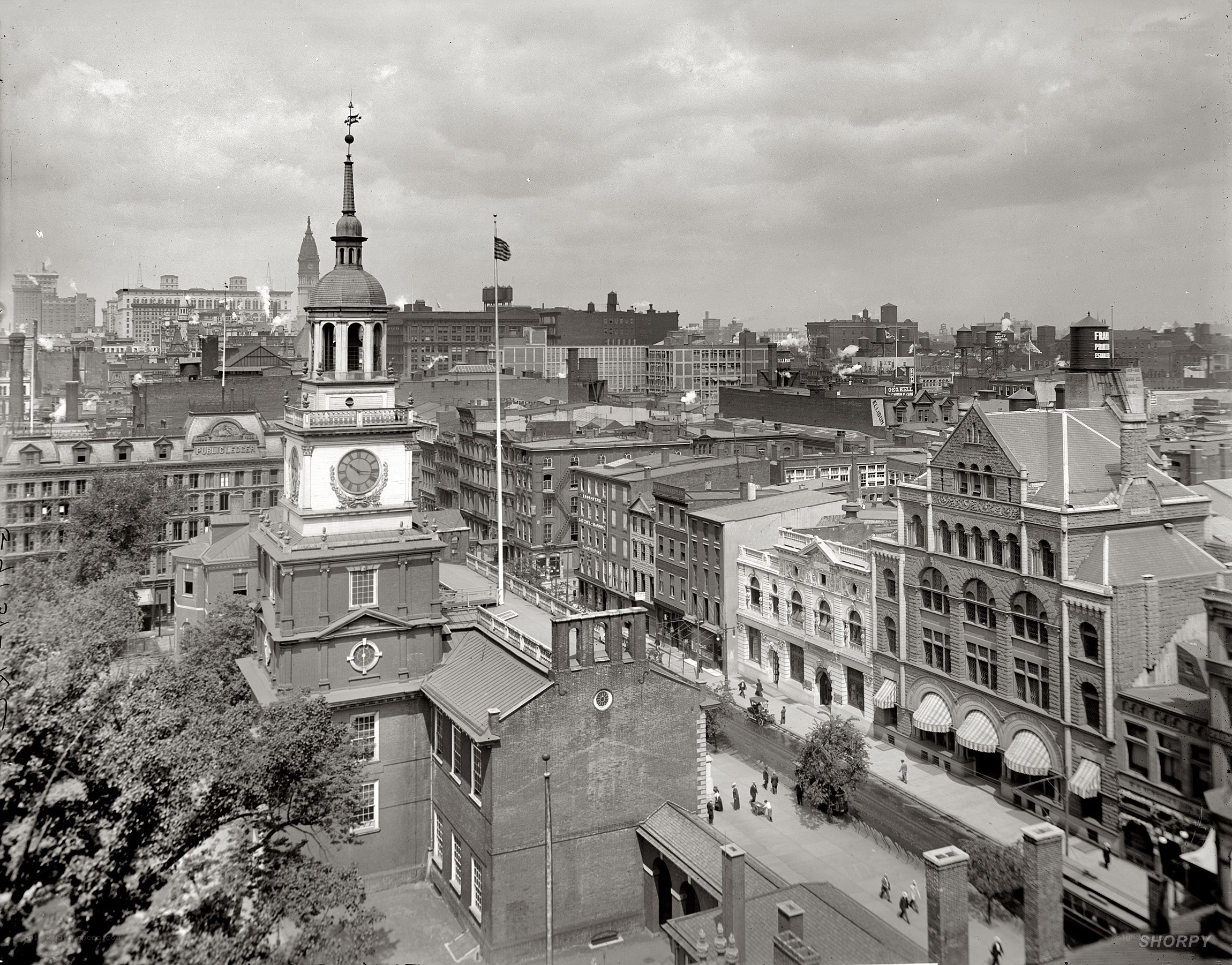 Historic Philadelphia skyline