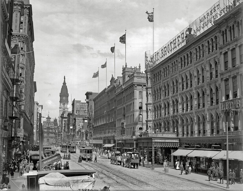 Historic Philadelphia street scene