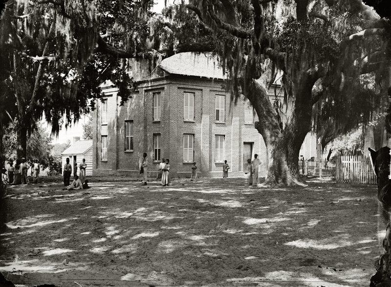 Historic plantation scene