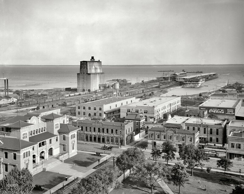 Historic port city view