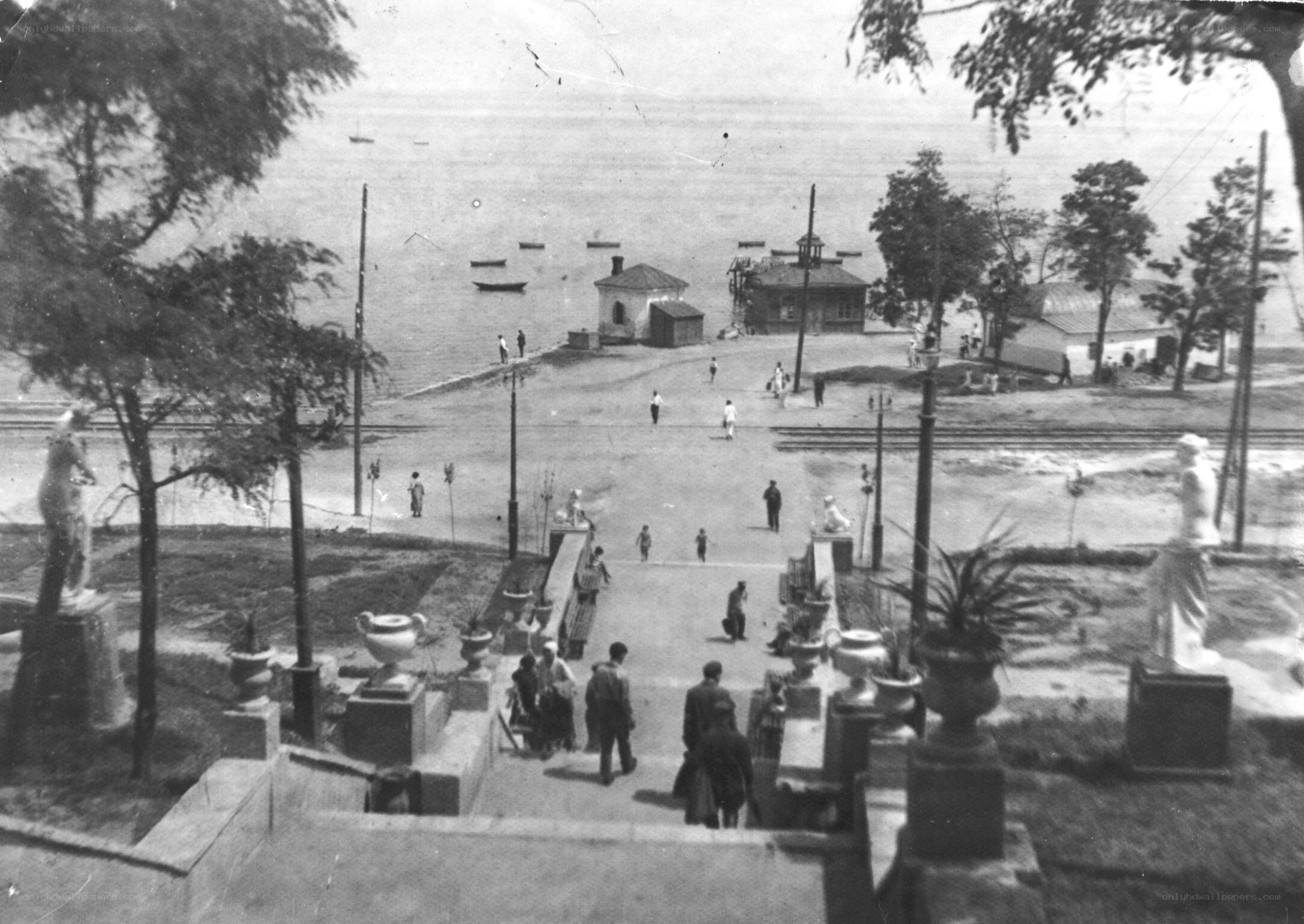 Historic seaside promenade