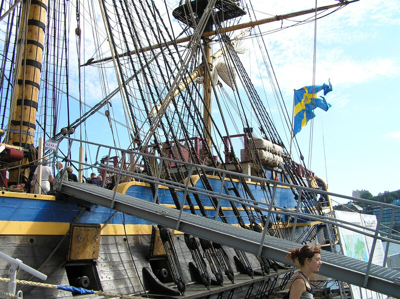 Historic ship at dock