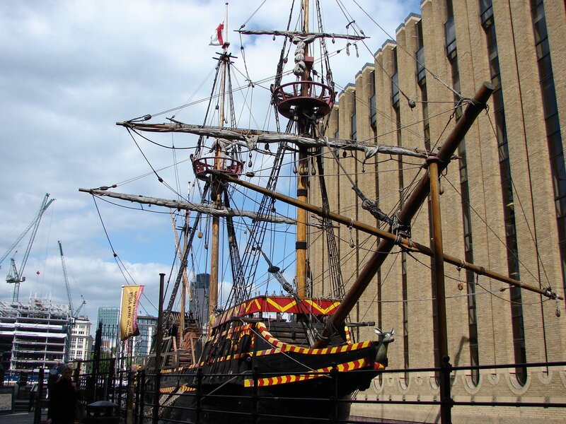 Historic ship at dock