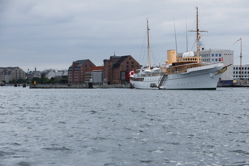 Historic ship docked in harbor