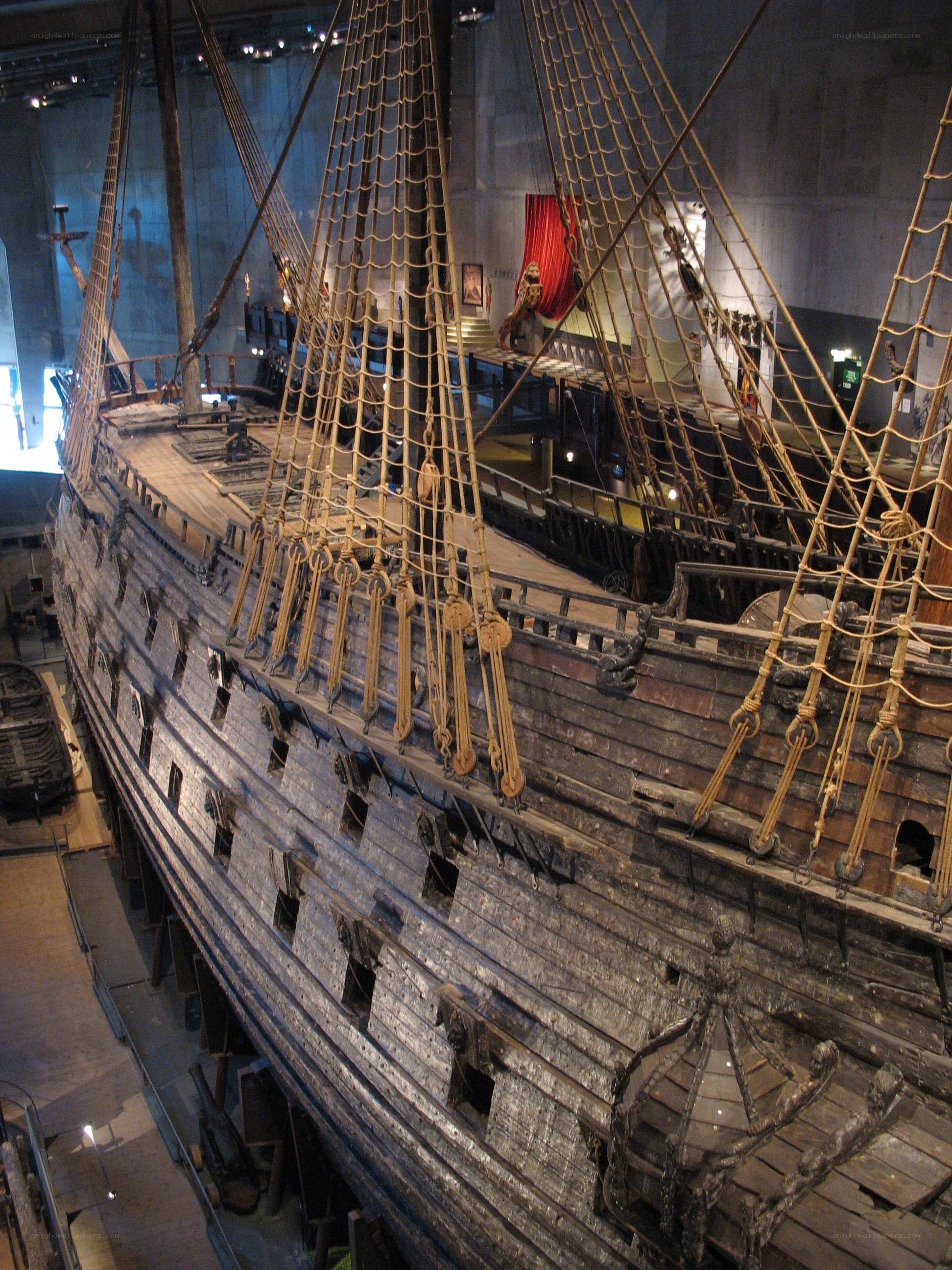 Historic ship in museum