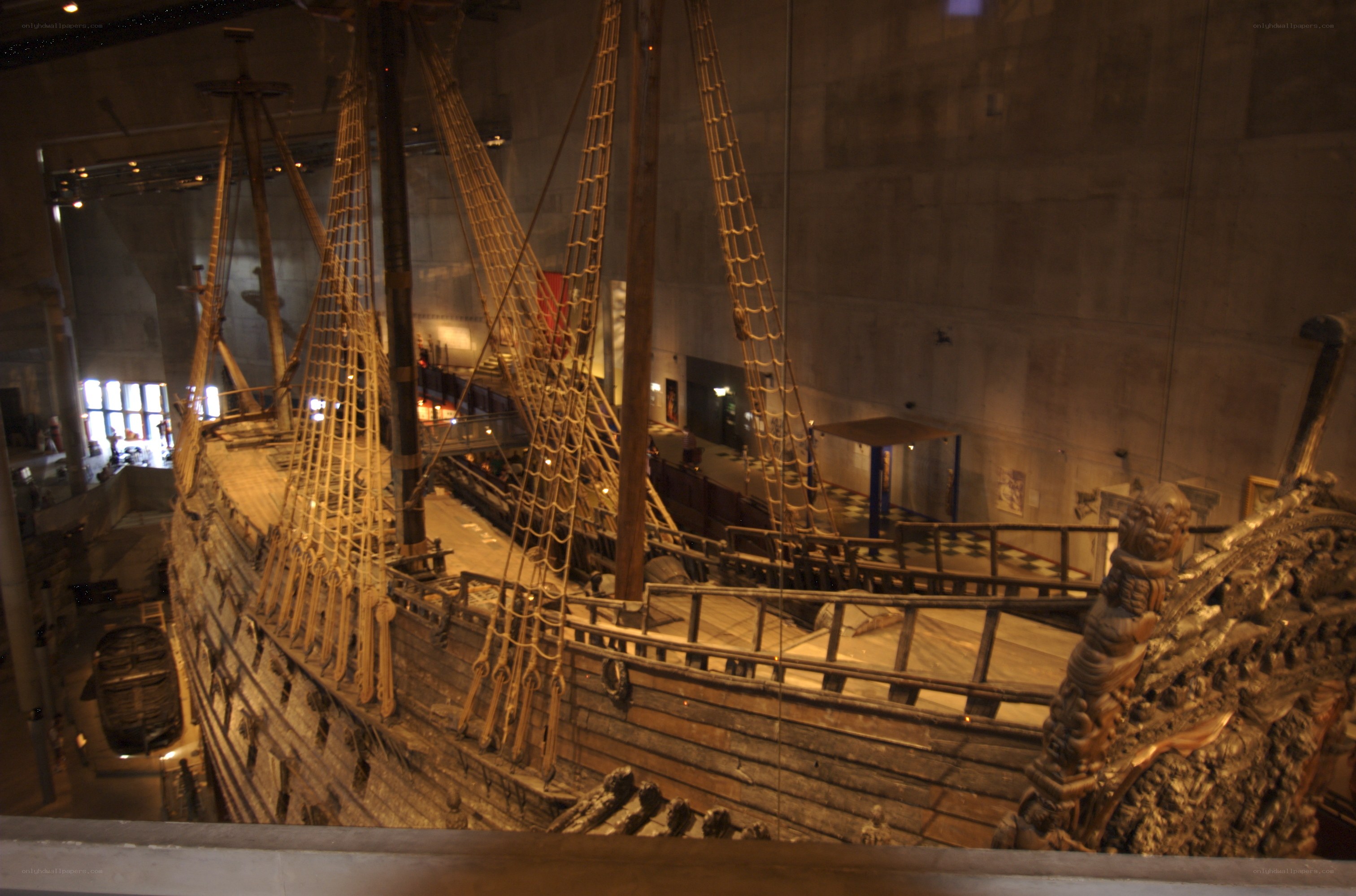 Historic ship in museum