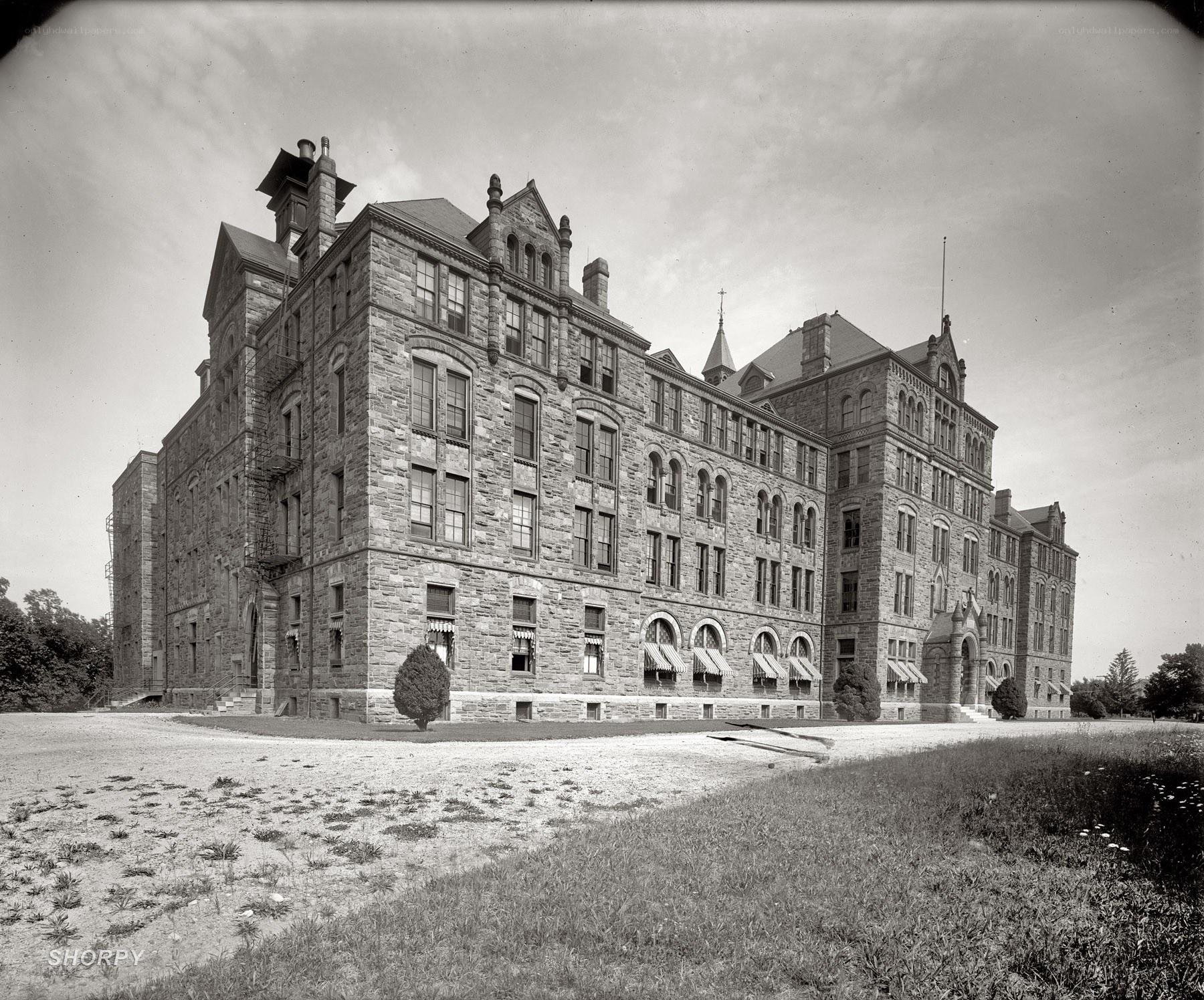 Historic stone building exterior
