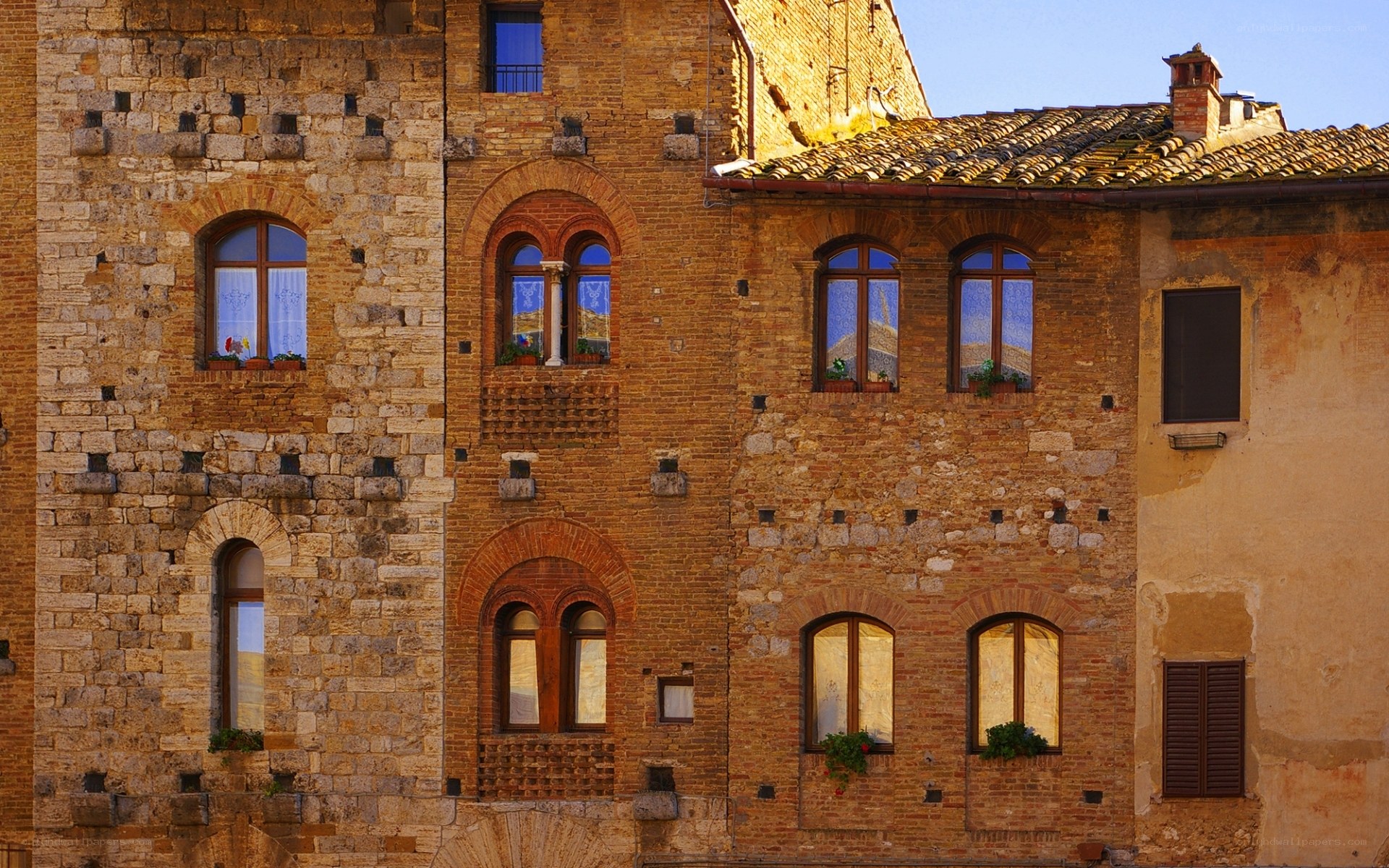 historic stone buildings in italy
