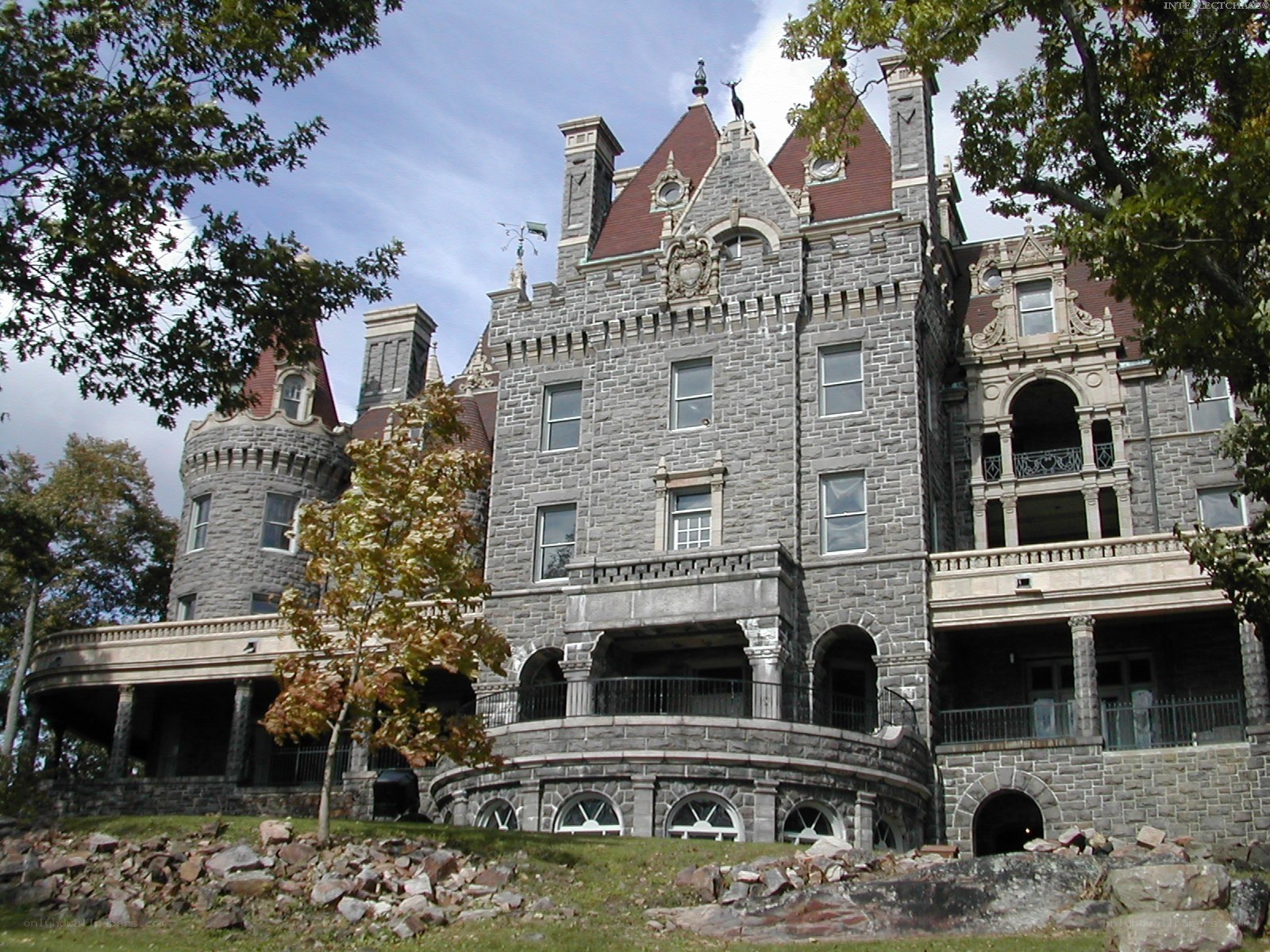 historic stone castle building