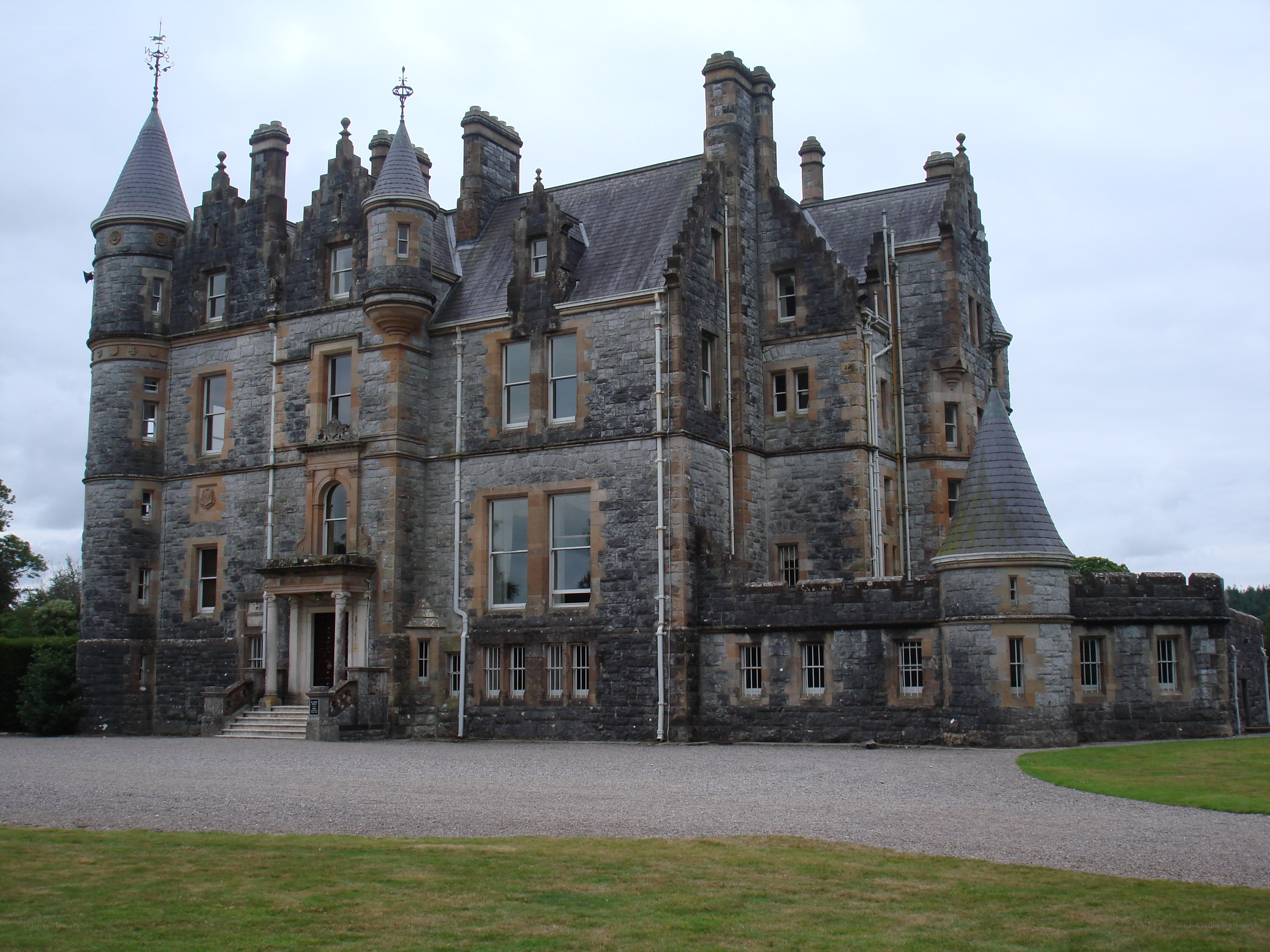 historic stone castle building