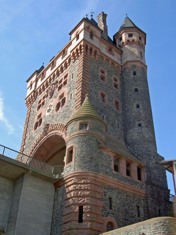 historic stone castle tower