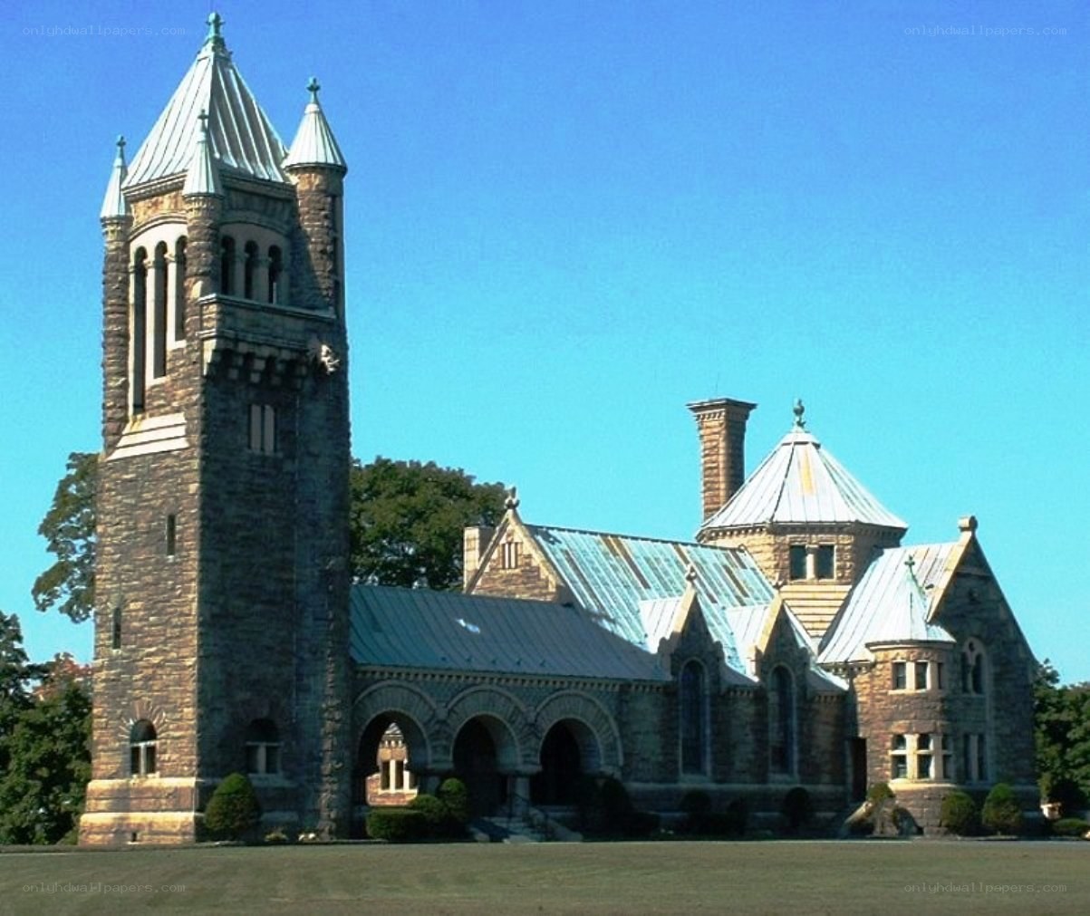 historic stone church building
