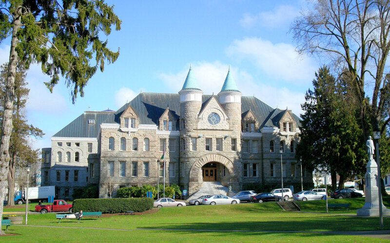 historic stone courthouse building