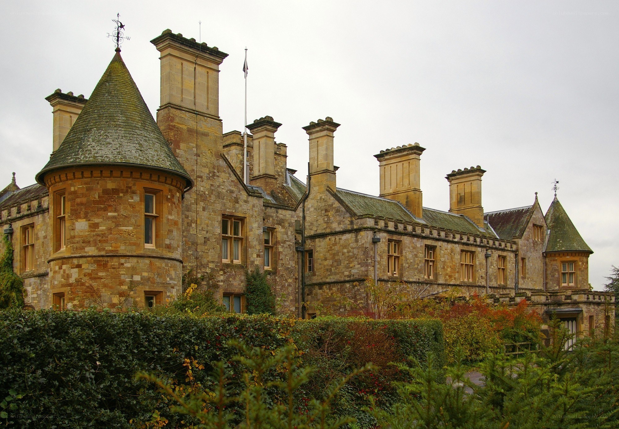 historic stone manor house