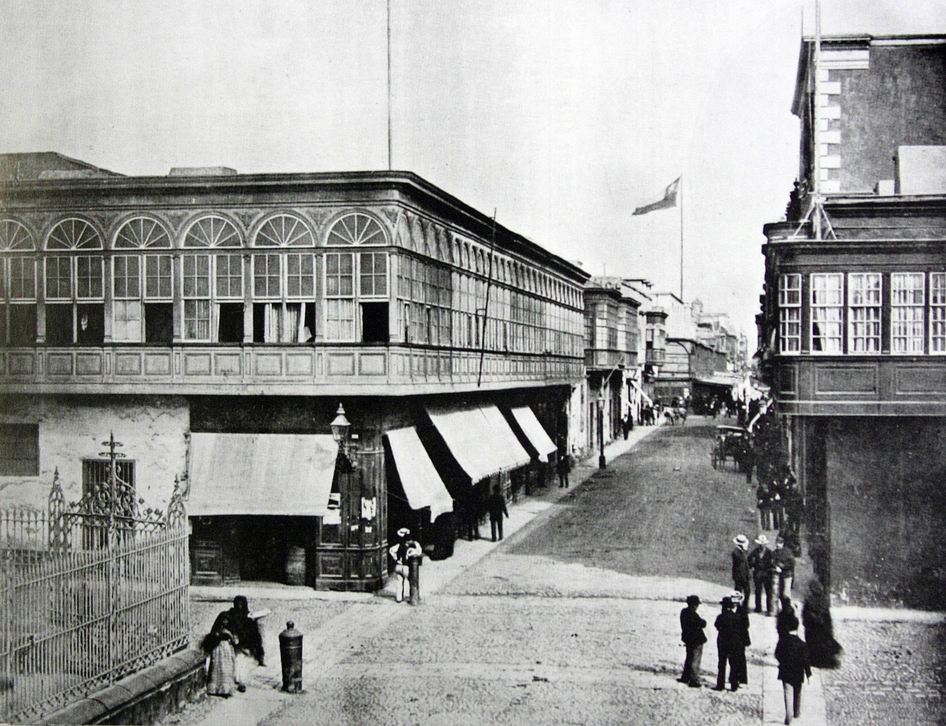 Historic street in Valparaíso