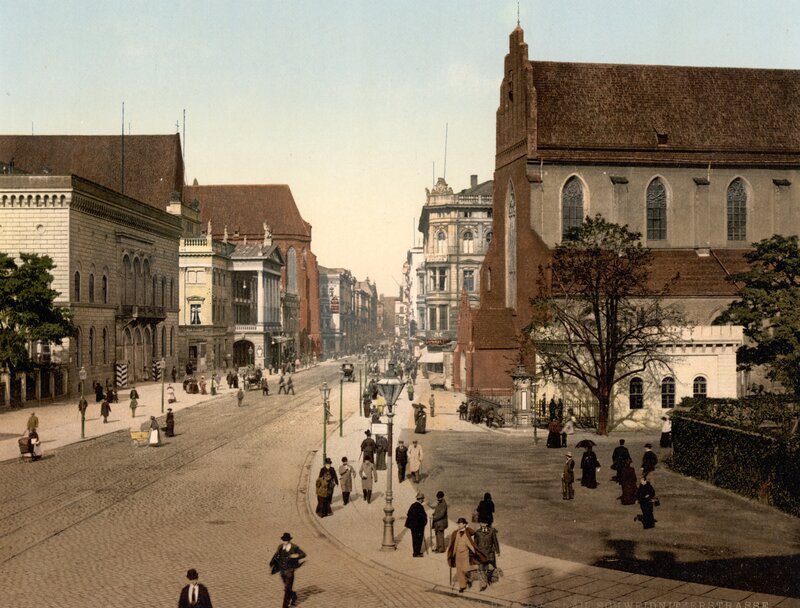 Historic street scene in Berlin
