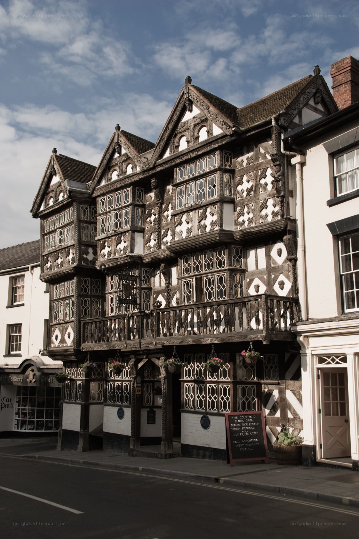 historic timber-framed building