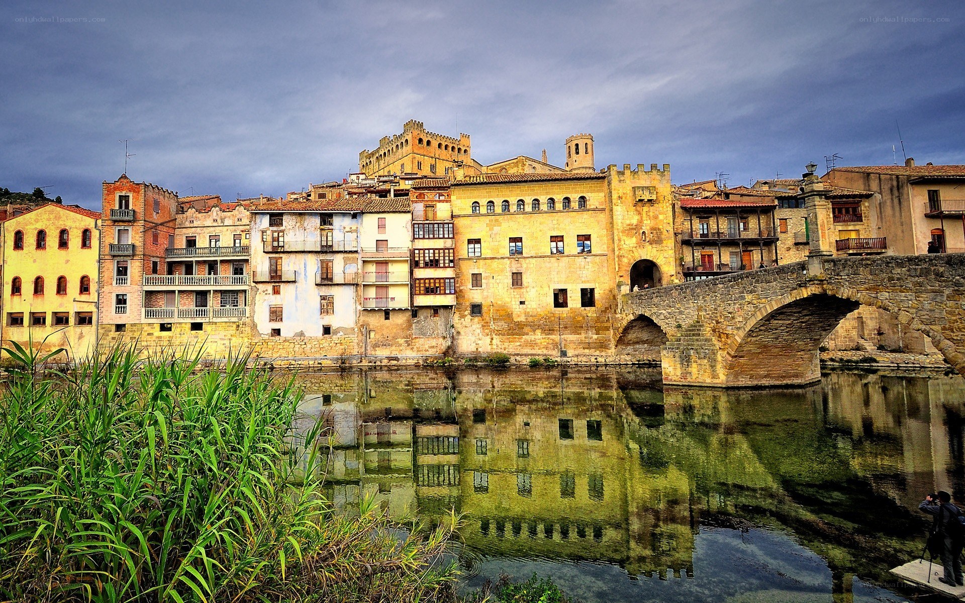 Historic town by the river