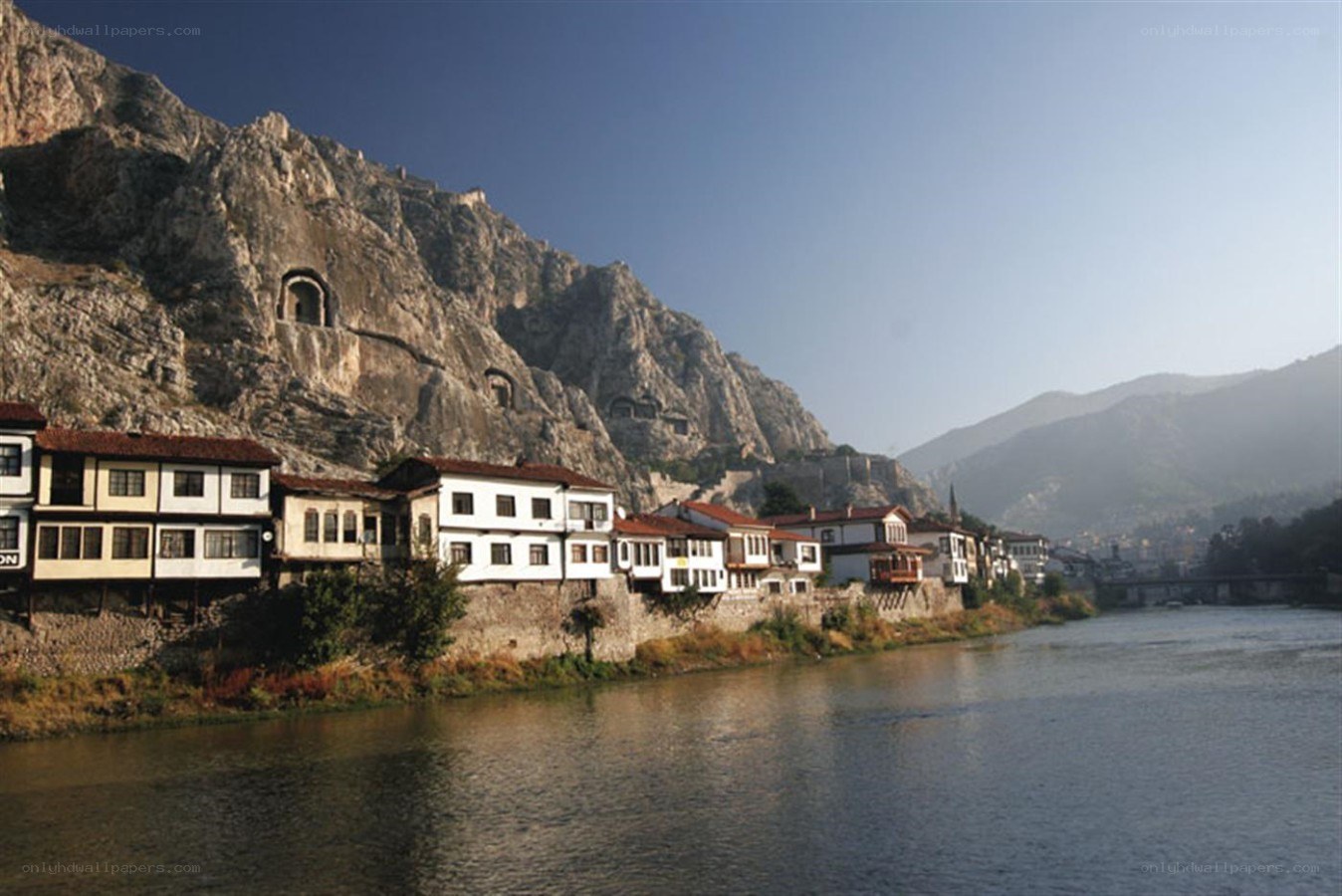 Historic town by the river