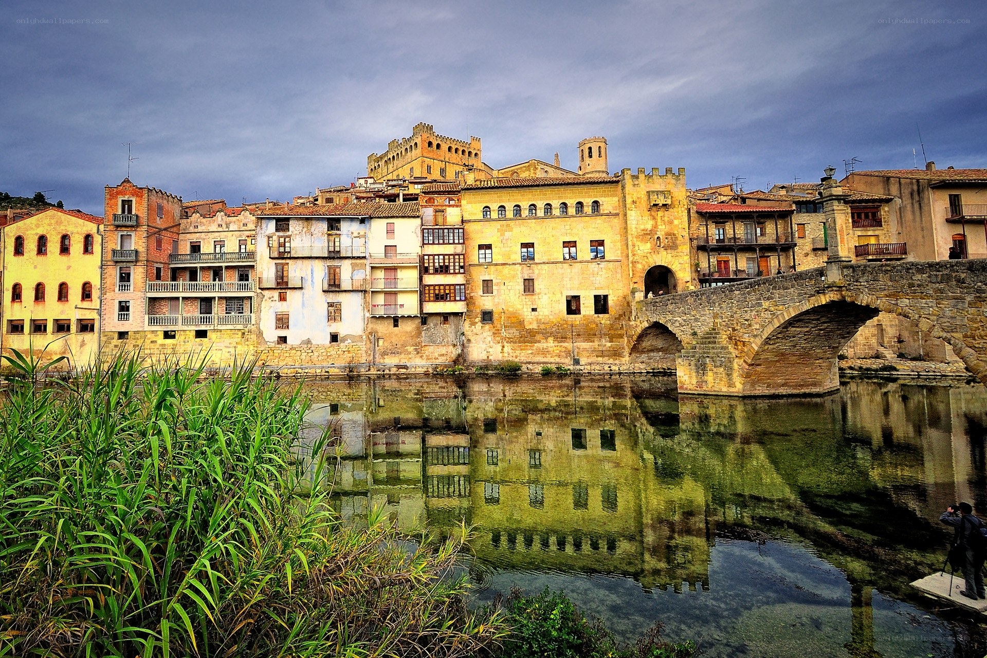 Historic town by the river