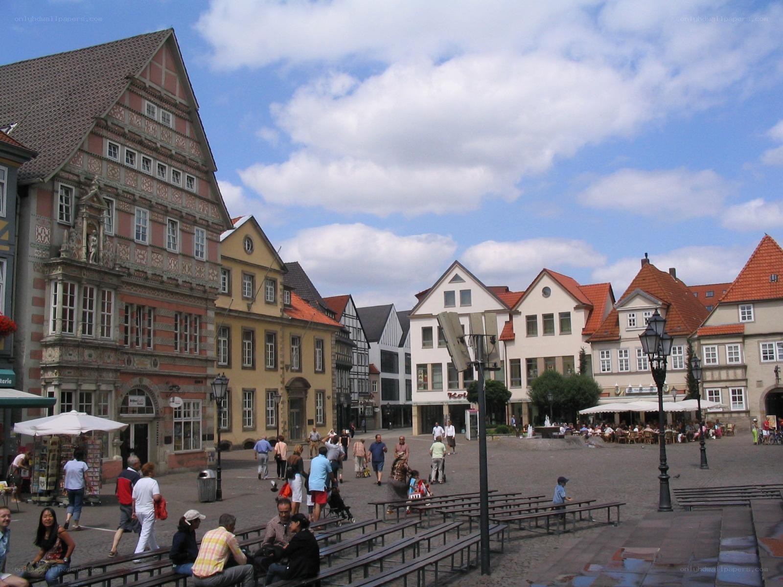 Historic town square in Germany