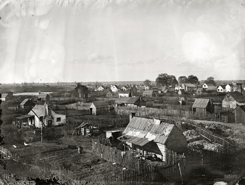 Historic town view from high vantage