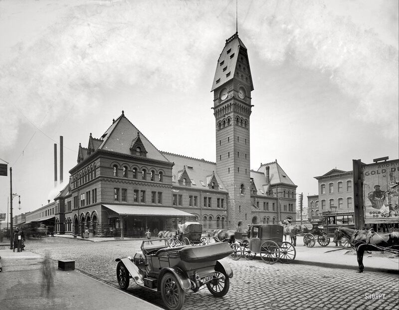 Historic Train Station — Black