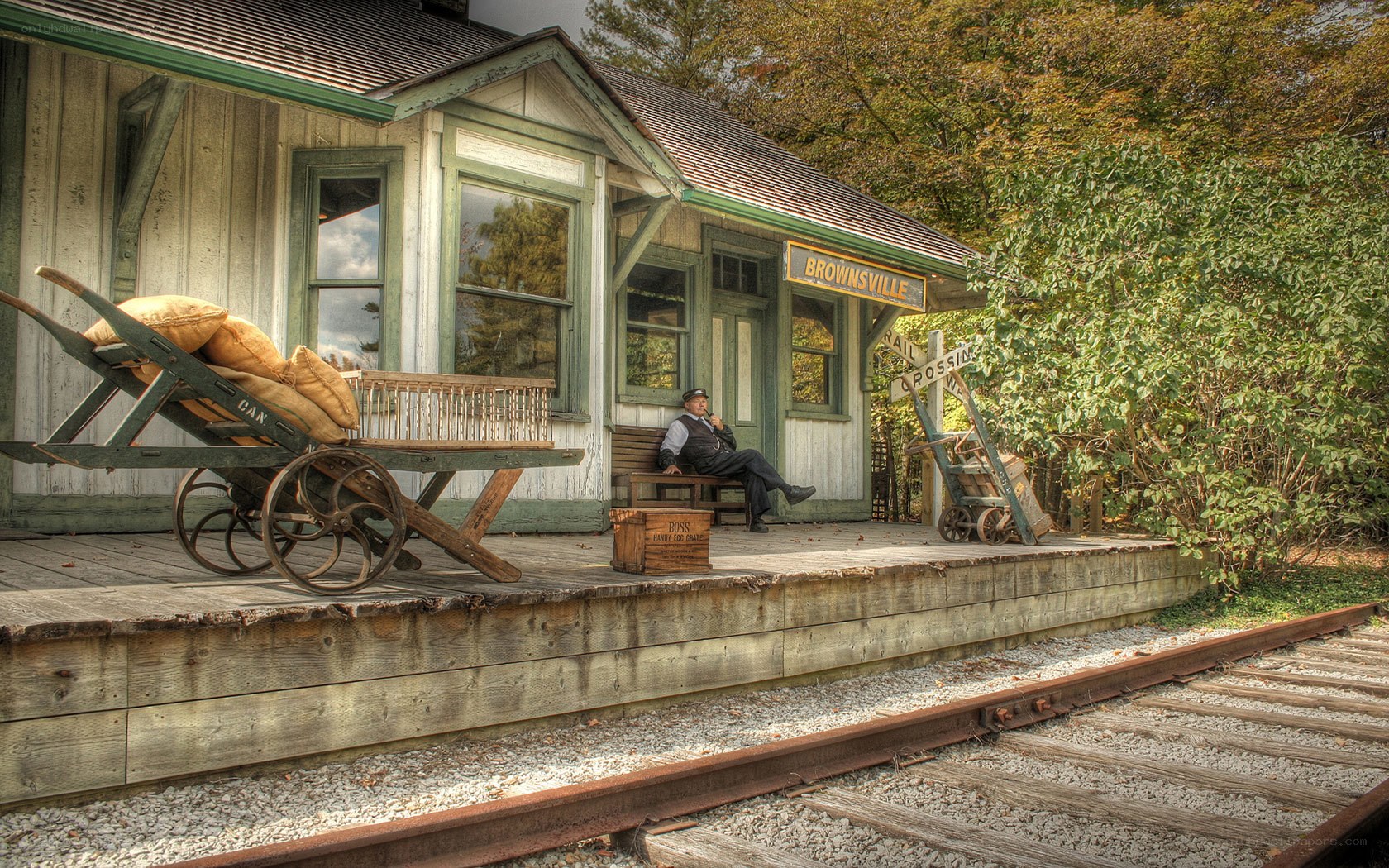 Historic train station in Brownsville
