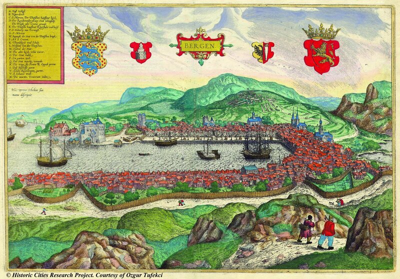 Historic view of Bergen