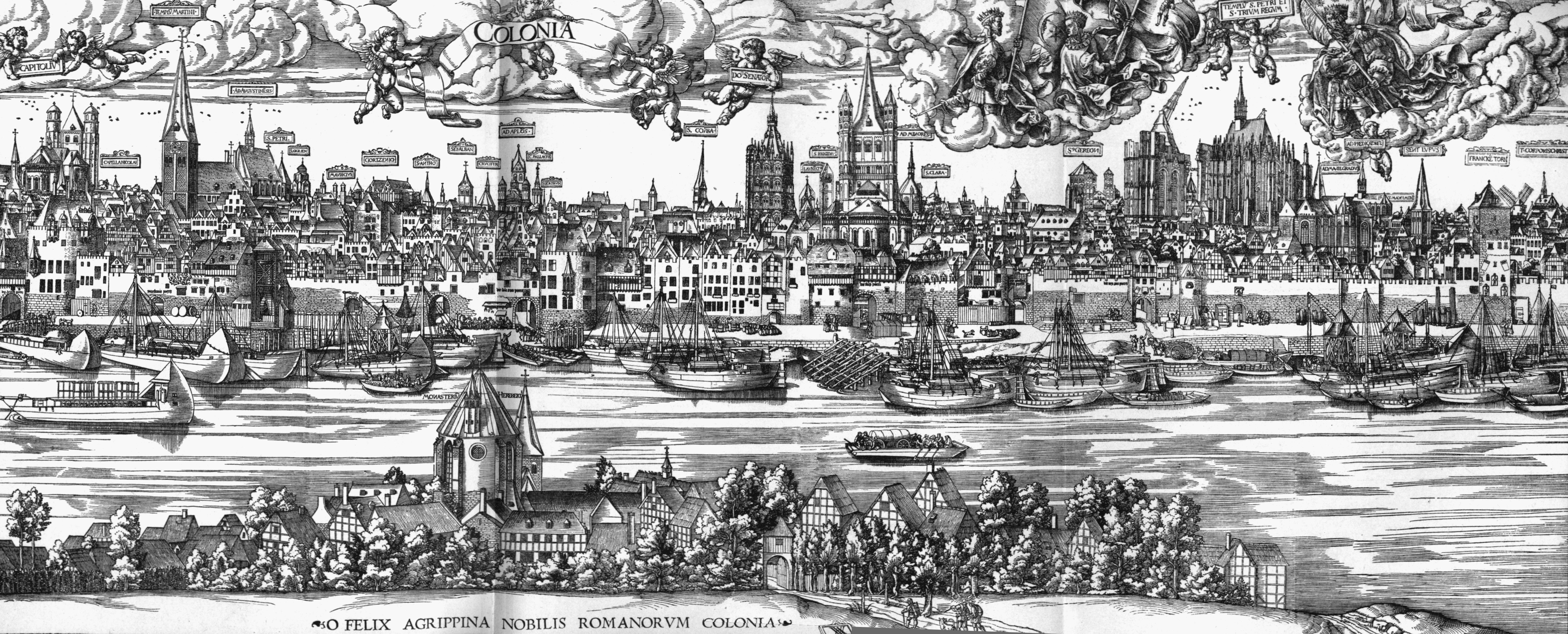Historic view of Cologne