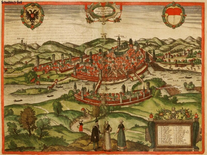Historic view of Halle